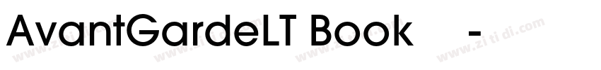 AvantGardeLT Book 粗体字体转换